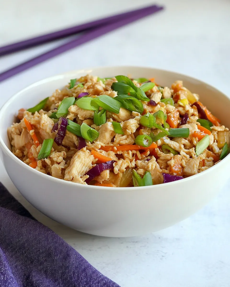 Classic Keto Chicken Egg Roll In a Bowl image