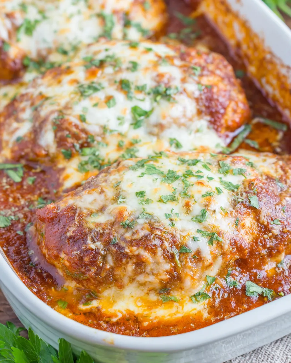 Easy Keto Chicken Parmesan (Grain-Free) food shot