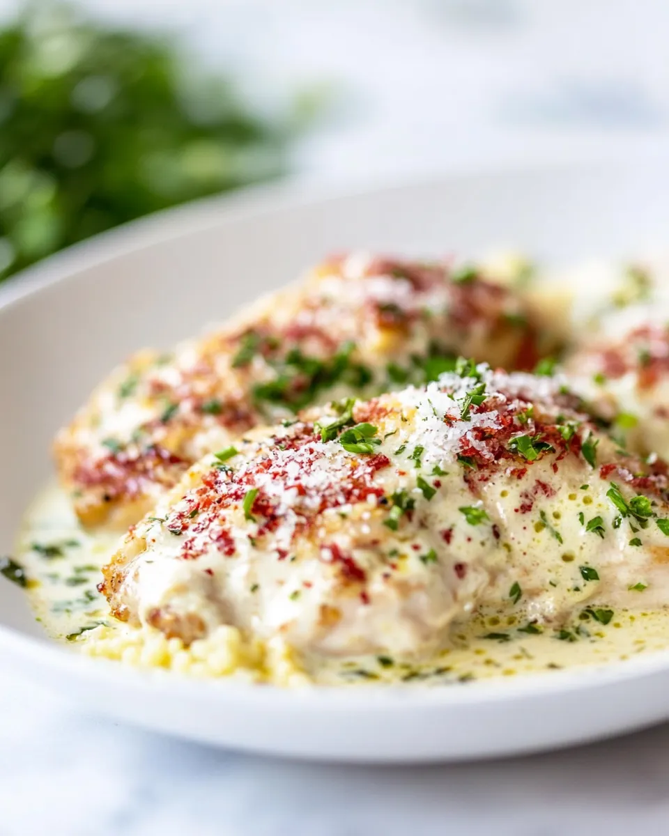 Easy Keto Chicken in Cream Sauce recipe image
