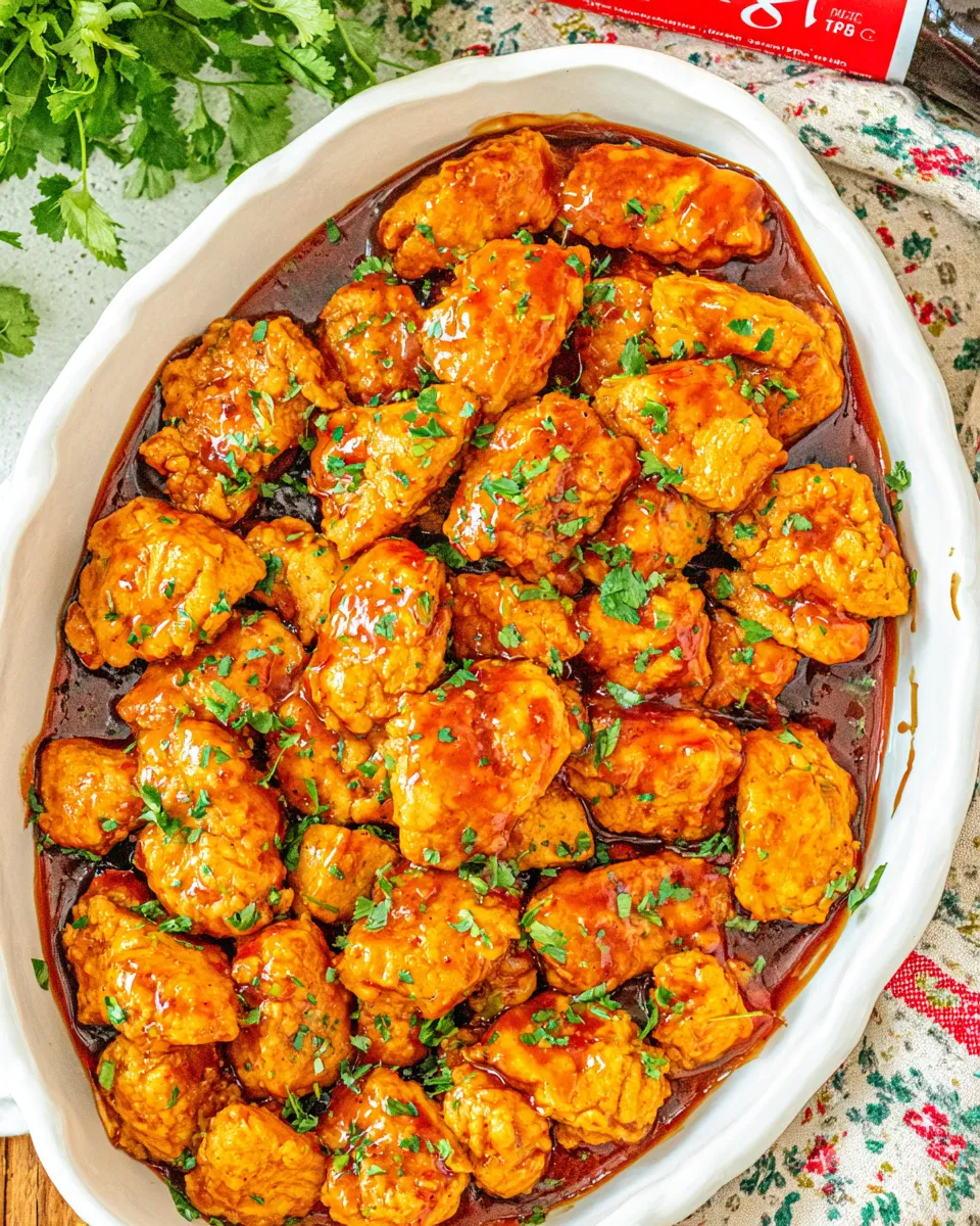Easy Kickin Coca-Cola Chicken food shot