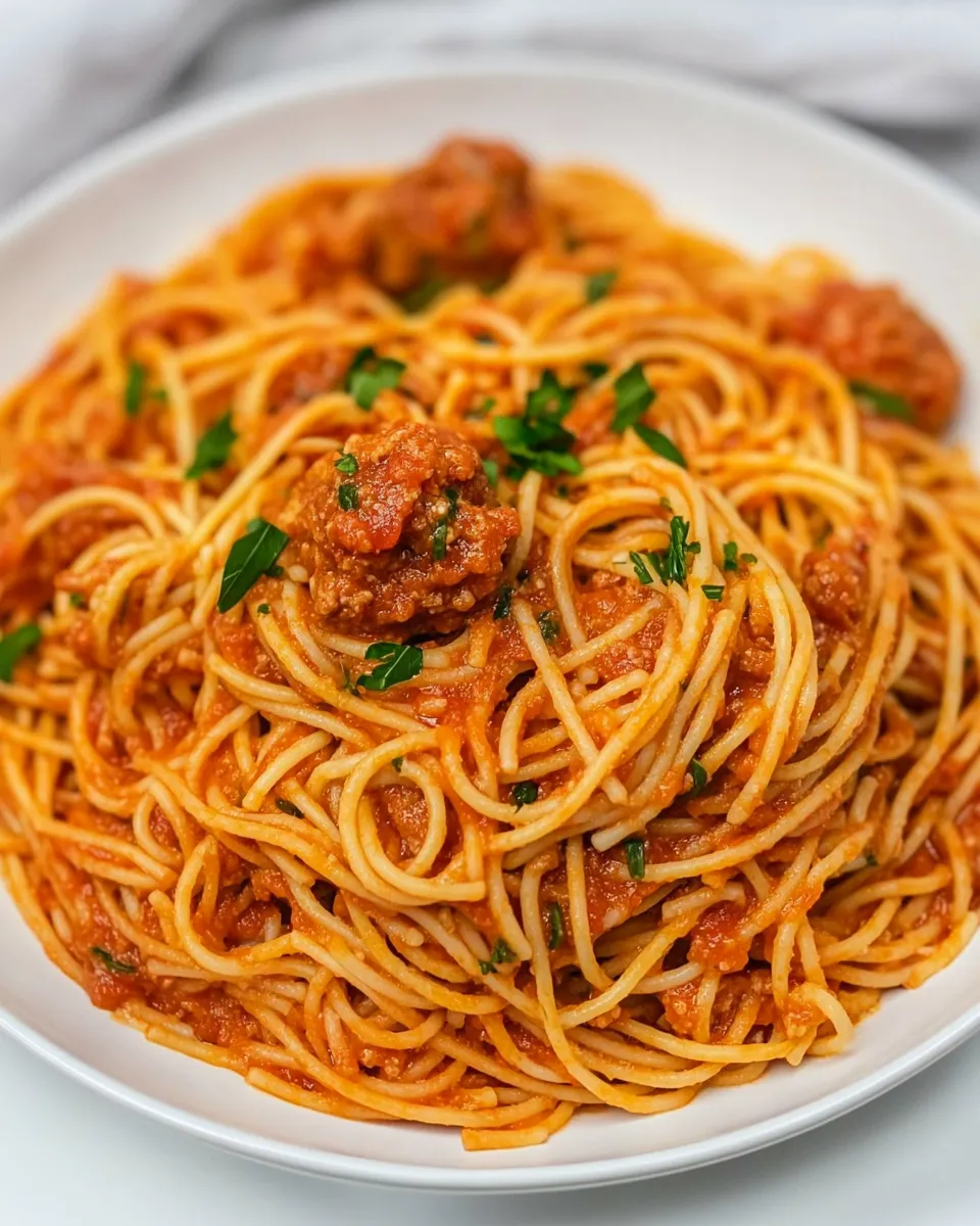 Delicious Kid-Friendly Spaghetti plate image