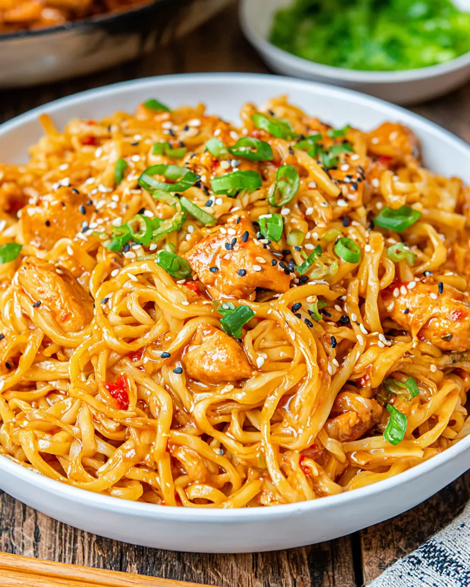 Homemade Kung Pao Chicken Noodles photo