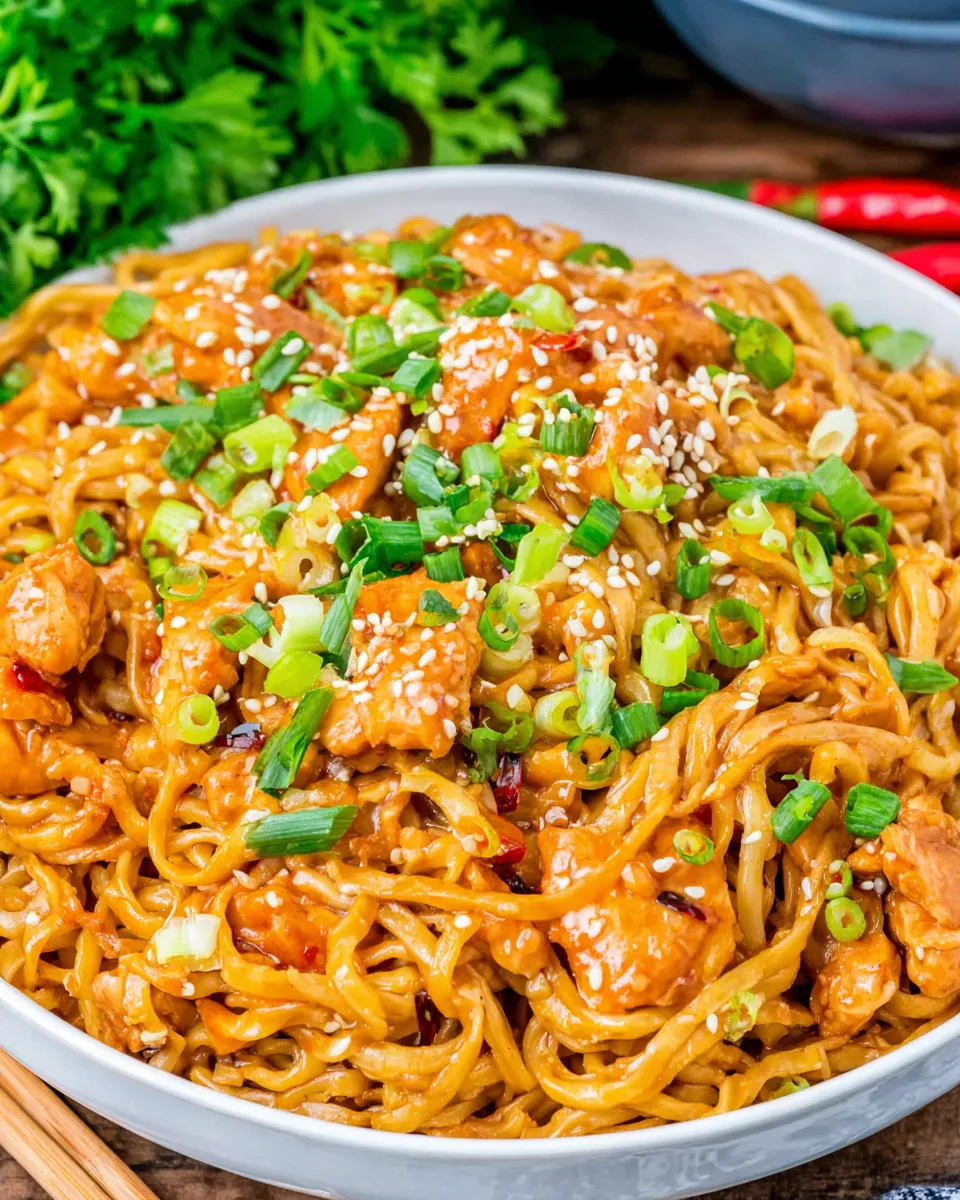 Easy Kung Pao Chicken Noodles recipe photo