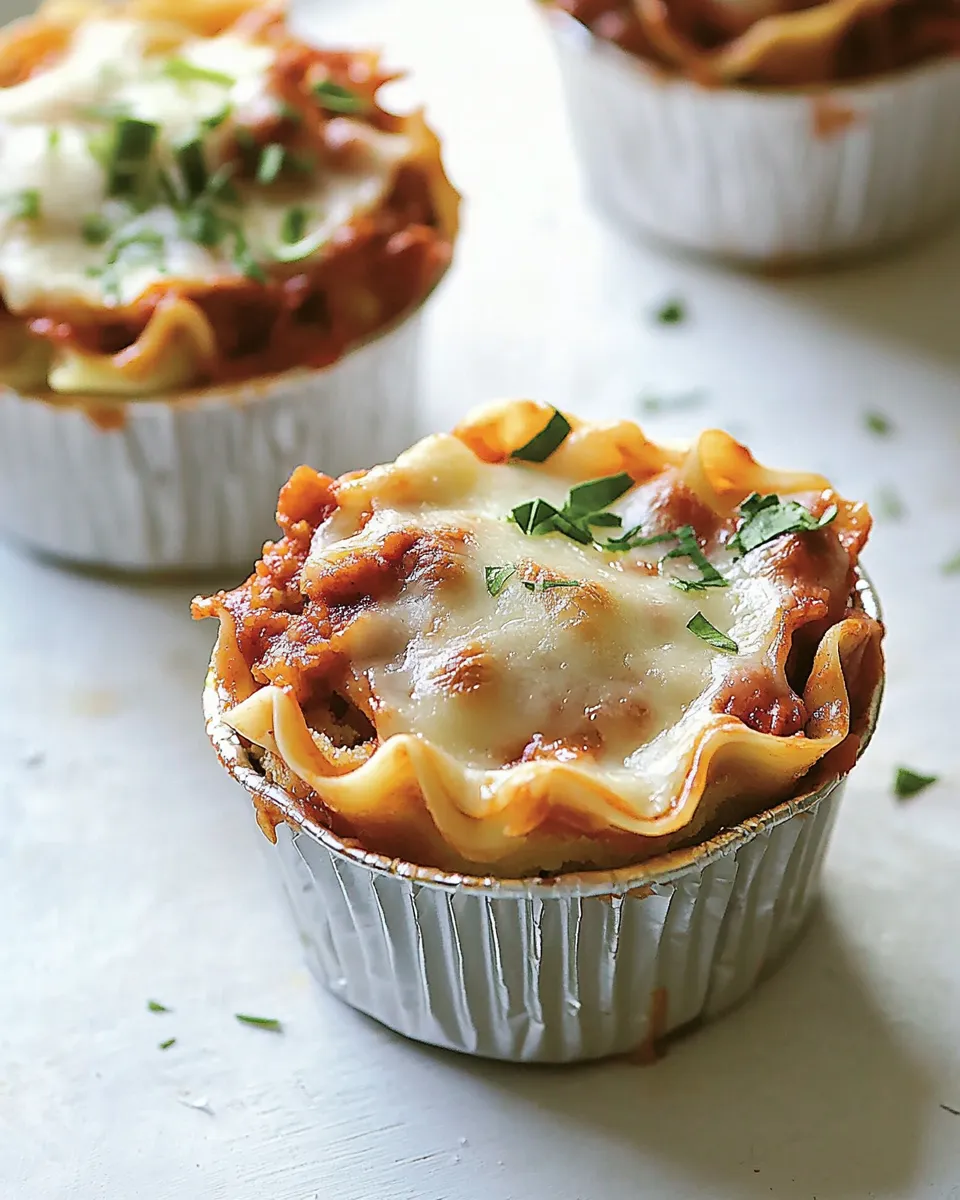 Homemade Lasagna Cupcakes photo
