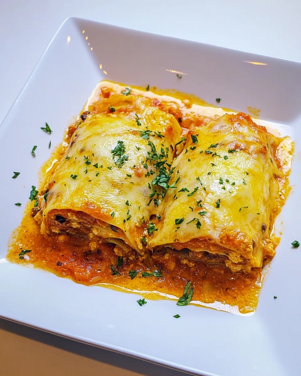 Delicious Lasagna Roll Ups For Two shot