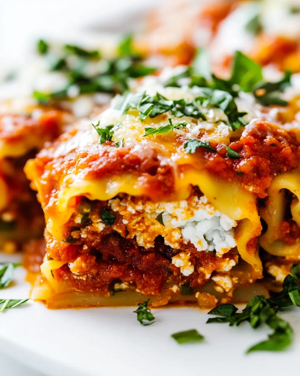 Classic Lasagna Roll Ups With Cottage Cheese image