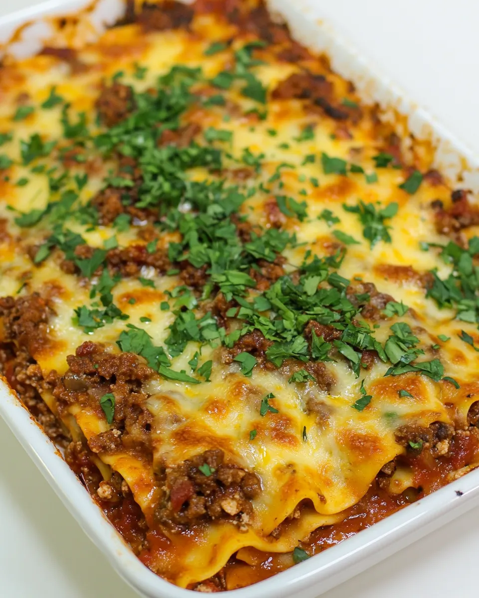 Classic Lazy Low Fat Lasagna image