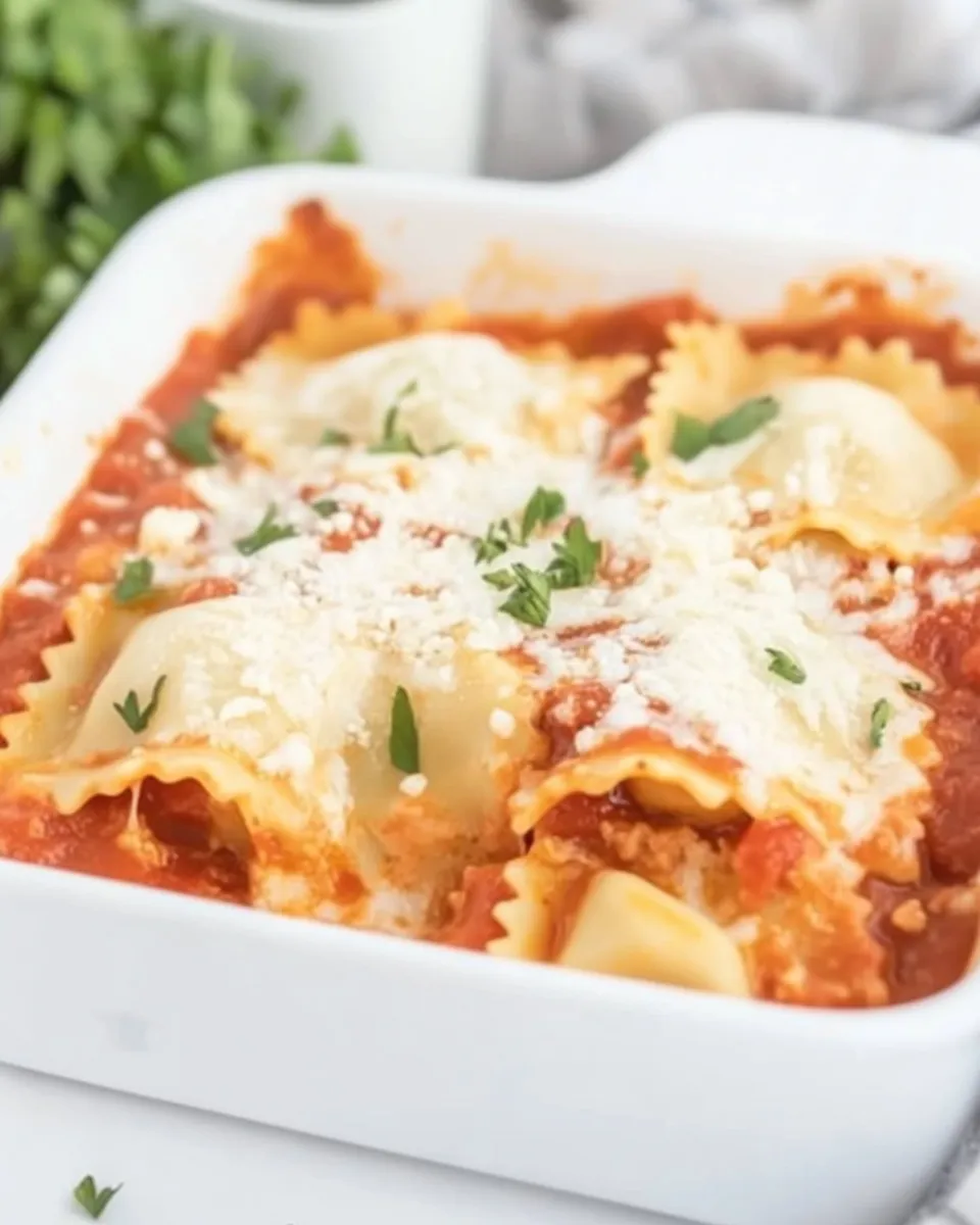 homemade Lazy Ravioli Lasagna Recipe (Easy Casserole) photo