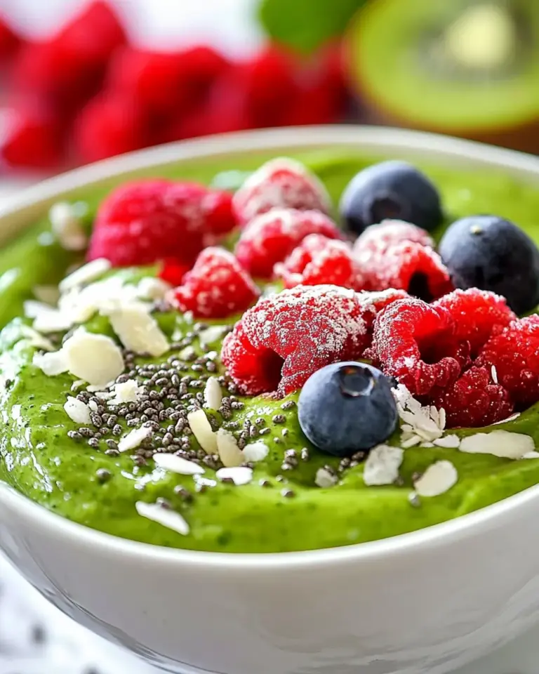 Homemade Lean, Green Protein Smoothie Bowl photo