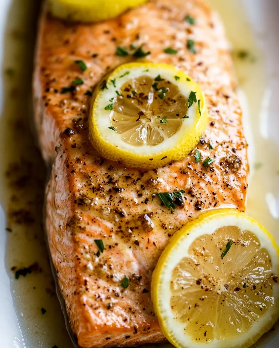 Classic Lemon Brown Butter Salmon. image