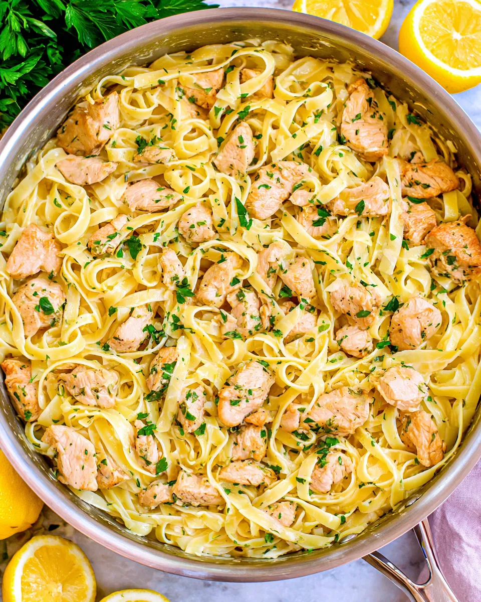 Homemade Lemon Butter Garlic Chicken Pasta recipe photo