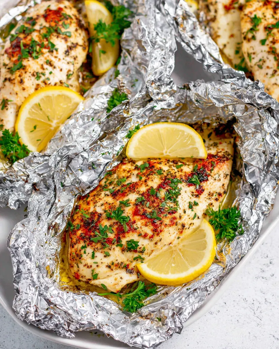 Classic Lemon Chicken Foil Packets image