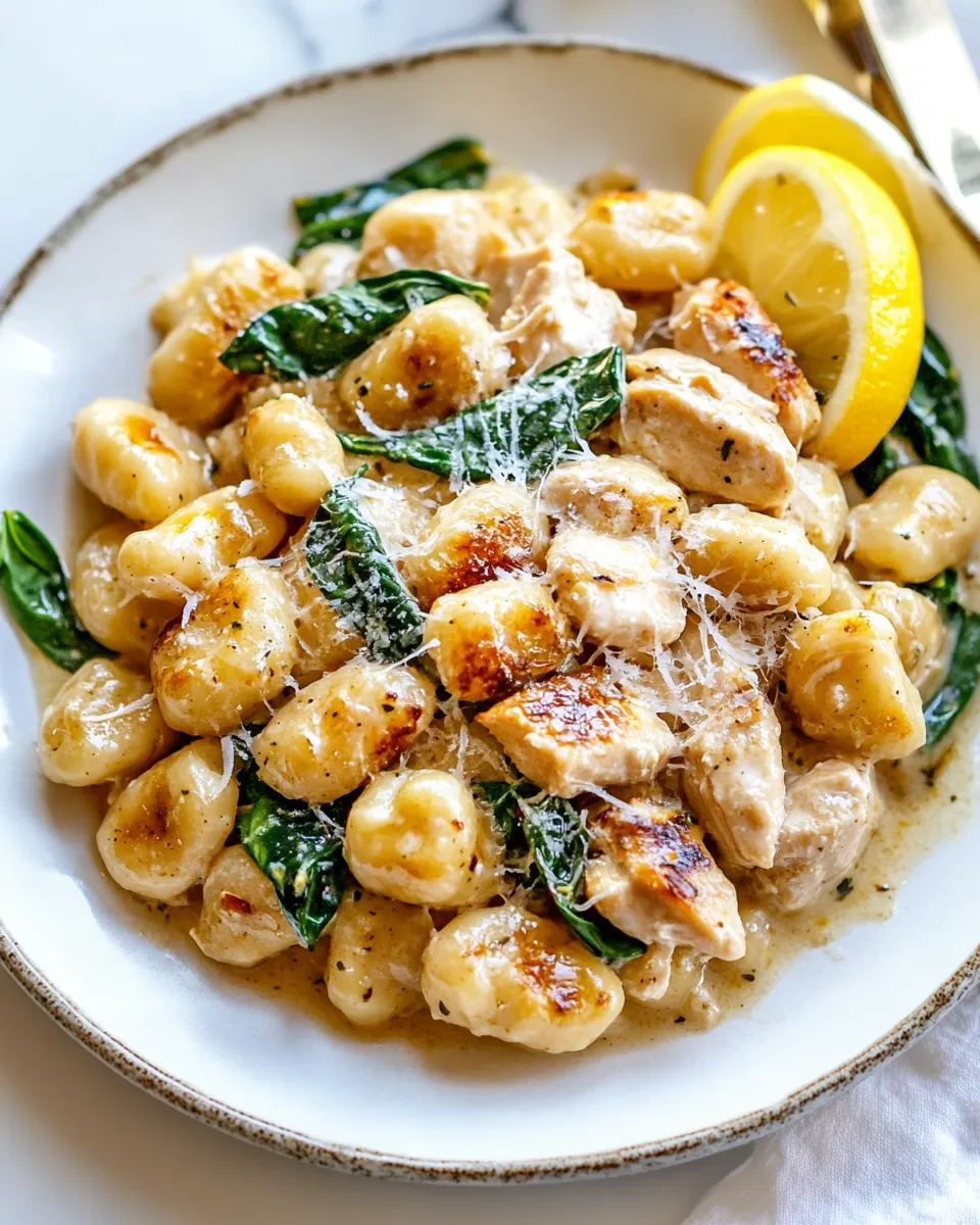 Homemade Lemon Chicken Gnocchi photo