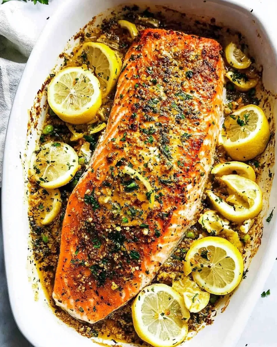 Classic Lemon Garlic Butter Salmon image