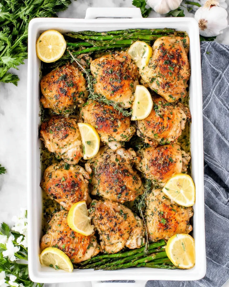 Classic Lemon Garlic Chicken Thighs dish photo