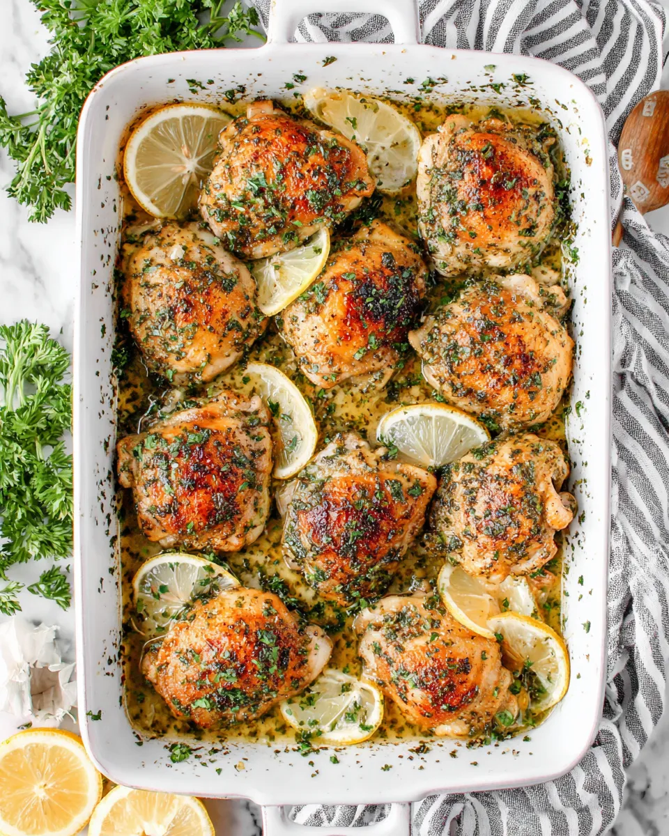 Delicious Lemon Garlic Chicken Thighs picture