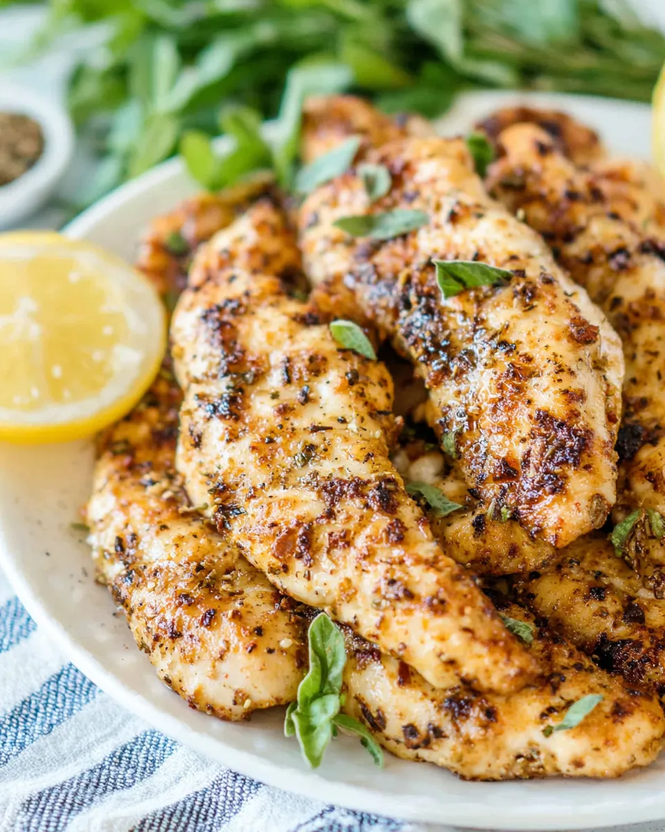 Homemade Lemon Pepper Chicken Tenders photo