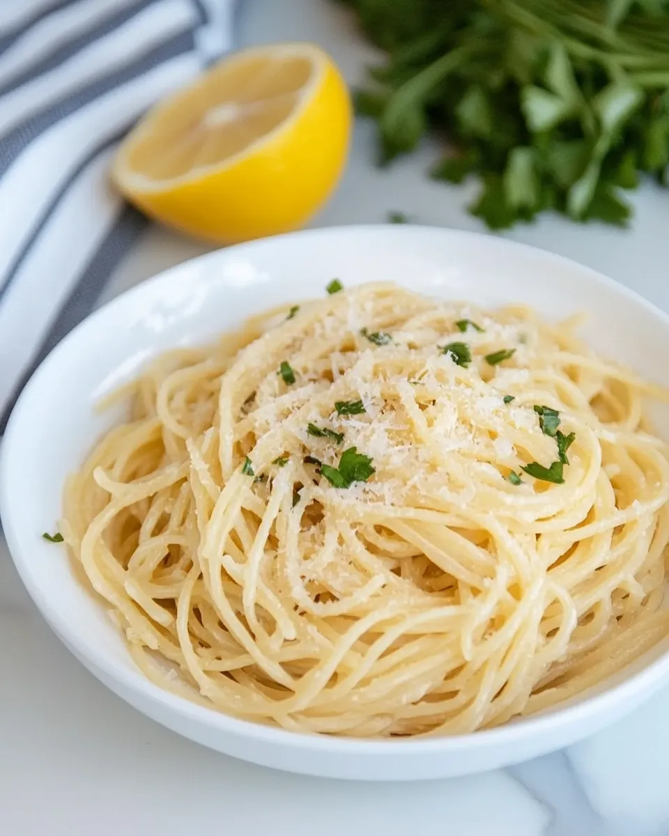 Homemade Lemon Spaghetti Recipe photo