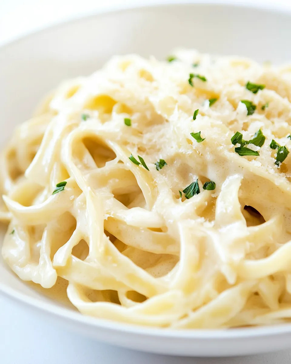 Classic Light Fettuccine Alfredo image