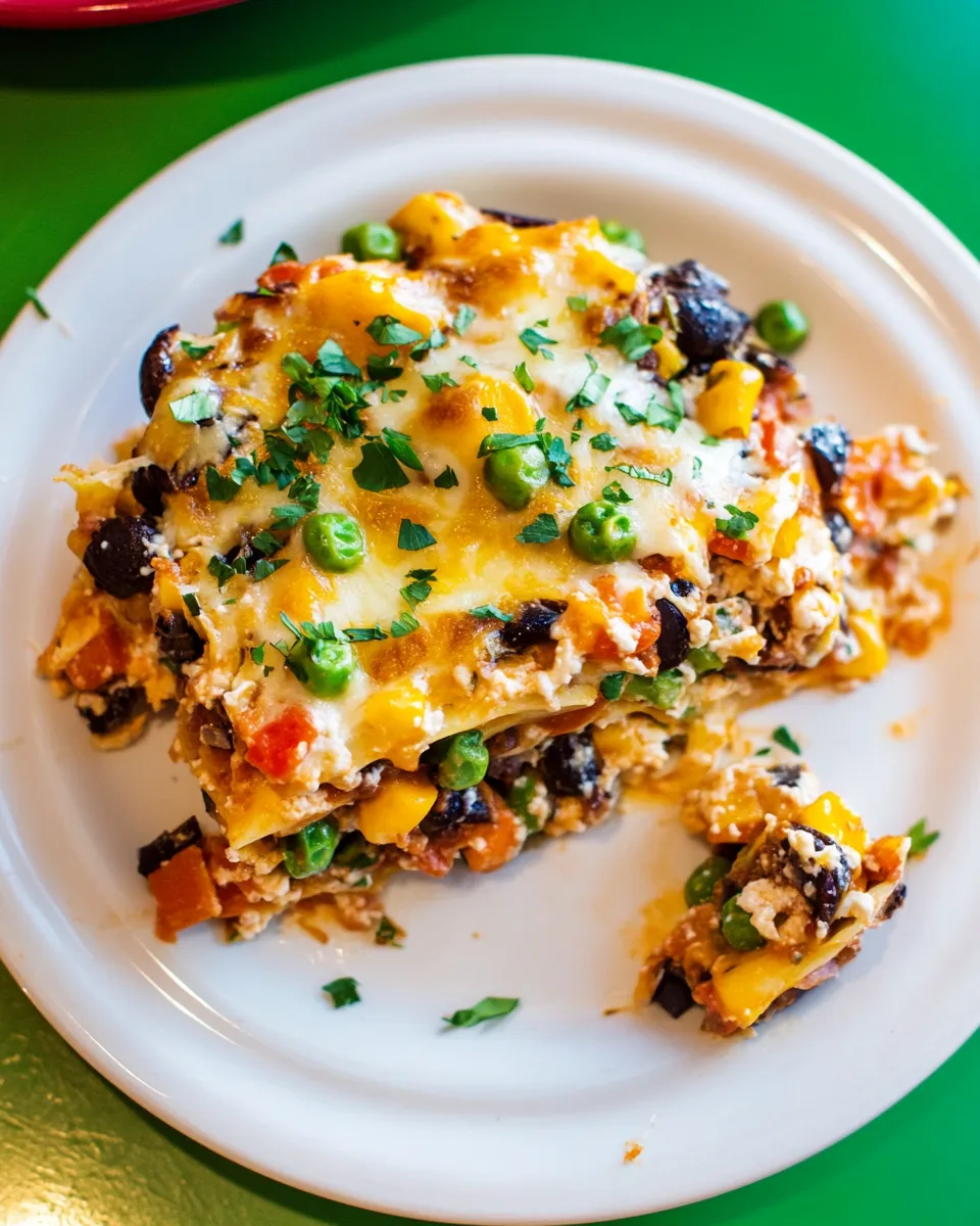 classic Lightened Up Vegetable Lasagna Casserole image