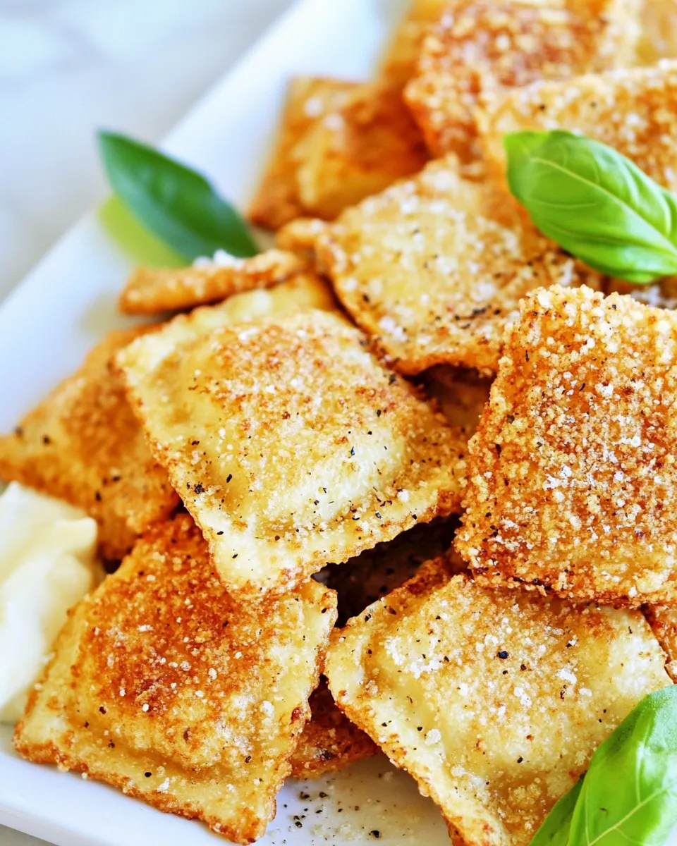 Easy Lighter Fried Ravioli Recipe recipe photo