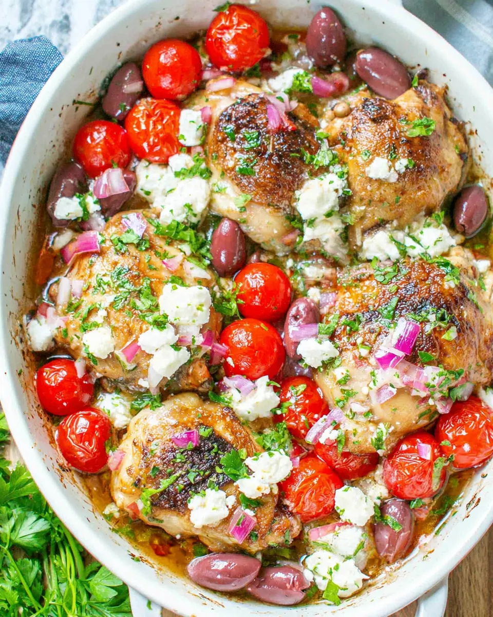 Classic Loaded Baked Greek Chicken image