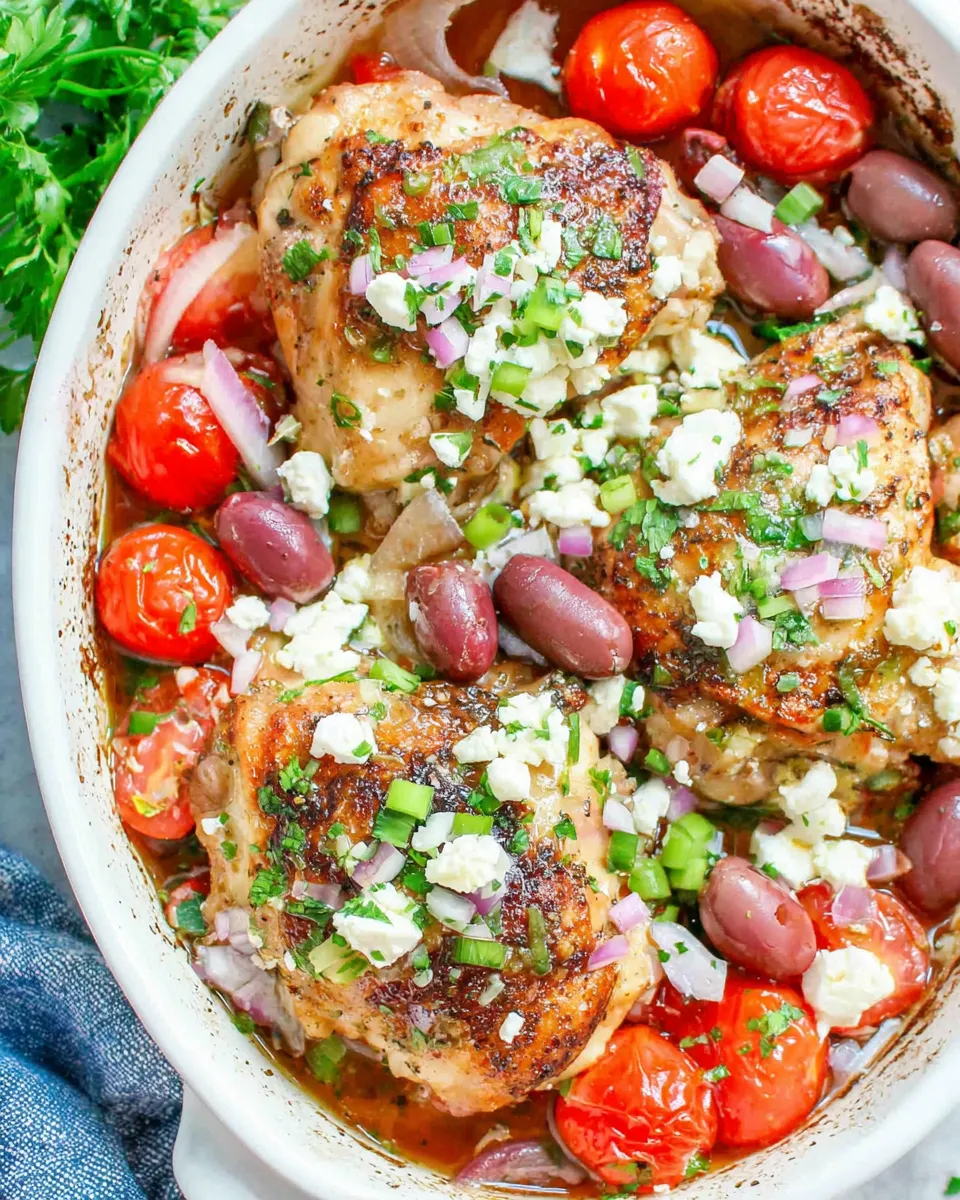 Delicious Loaded Baked Greek Chicken dish photo