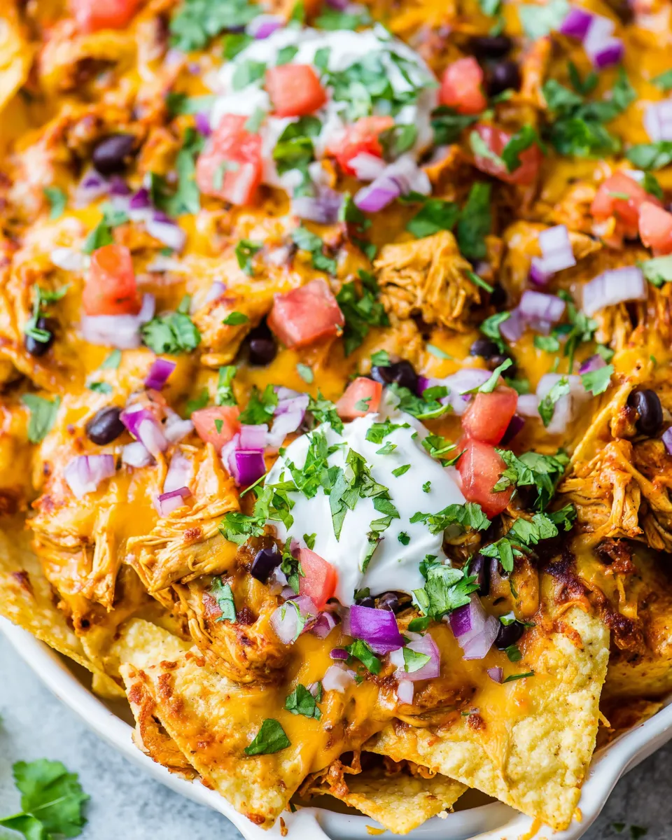 Classic Loaded Chicken Enchilada Nachos image