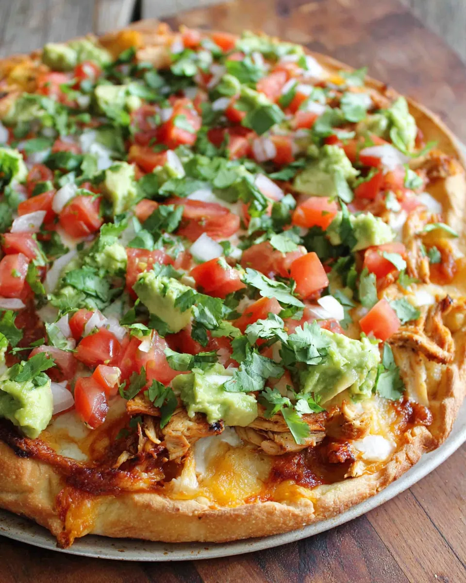 Delicious Loaded Chicken Fajita Pizza dish photo