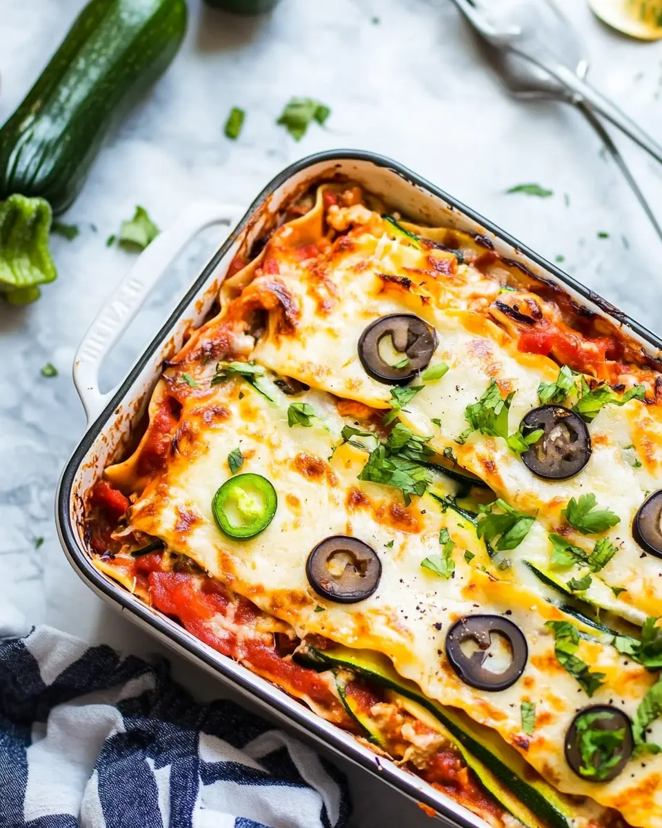 Homemade Low-Carb Lasagna (with Zucchini Noodles) photo