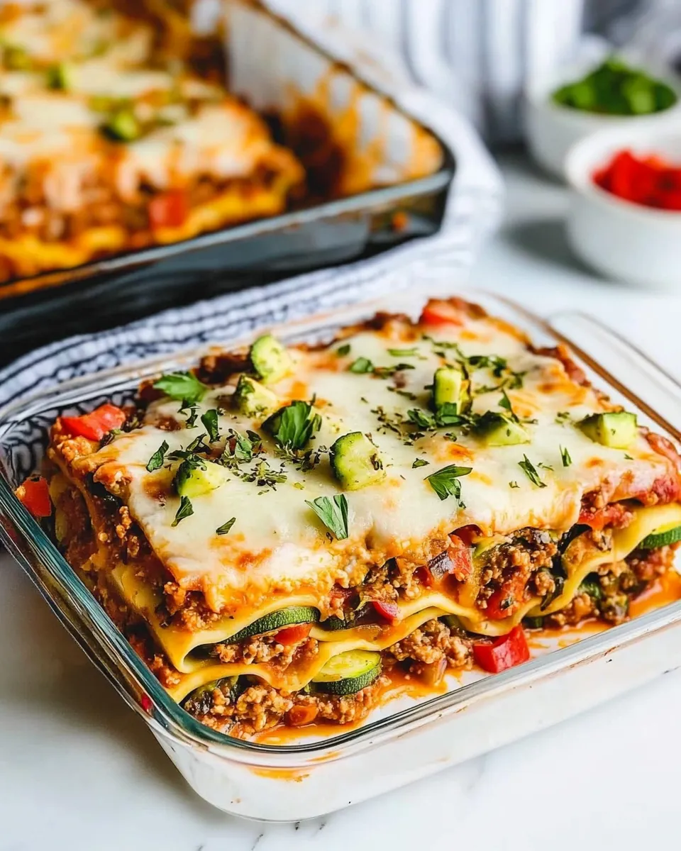 Easy Low-Carb Lasagna (with Zucchini Noodles) dish photo