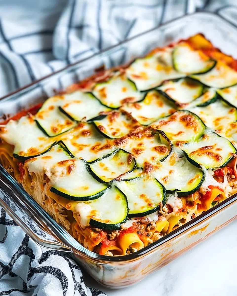 Delicious Low-Carb Lasagna (with Zucchini Noodles) plate image