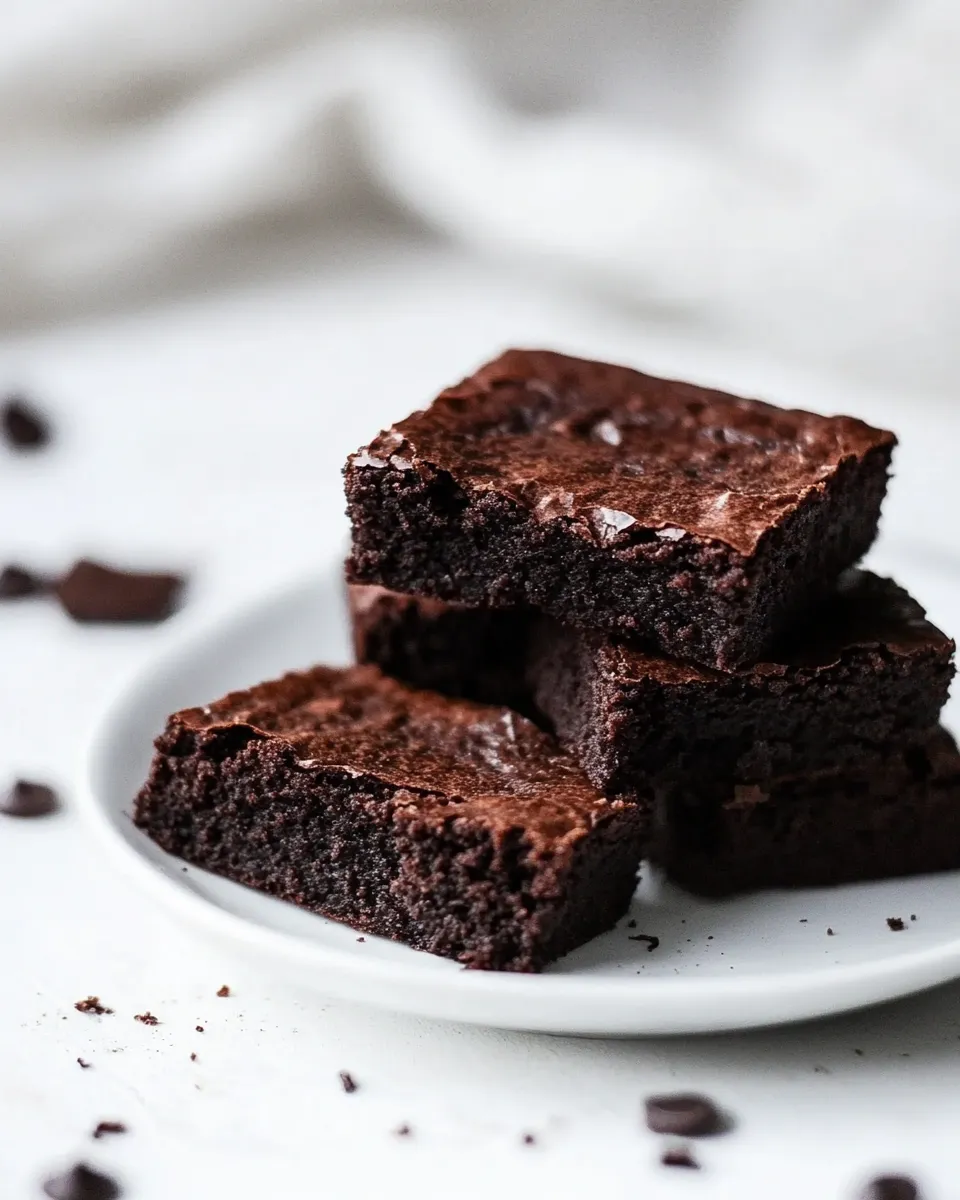 Delicious Low-Carb Protein Brownies plate image