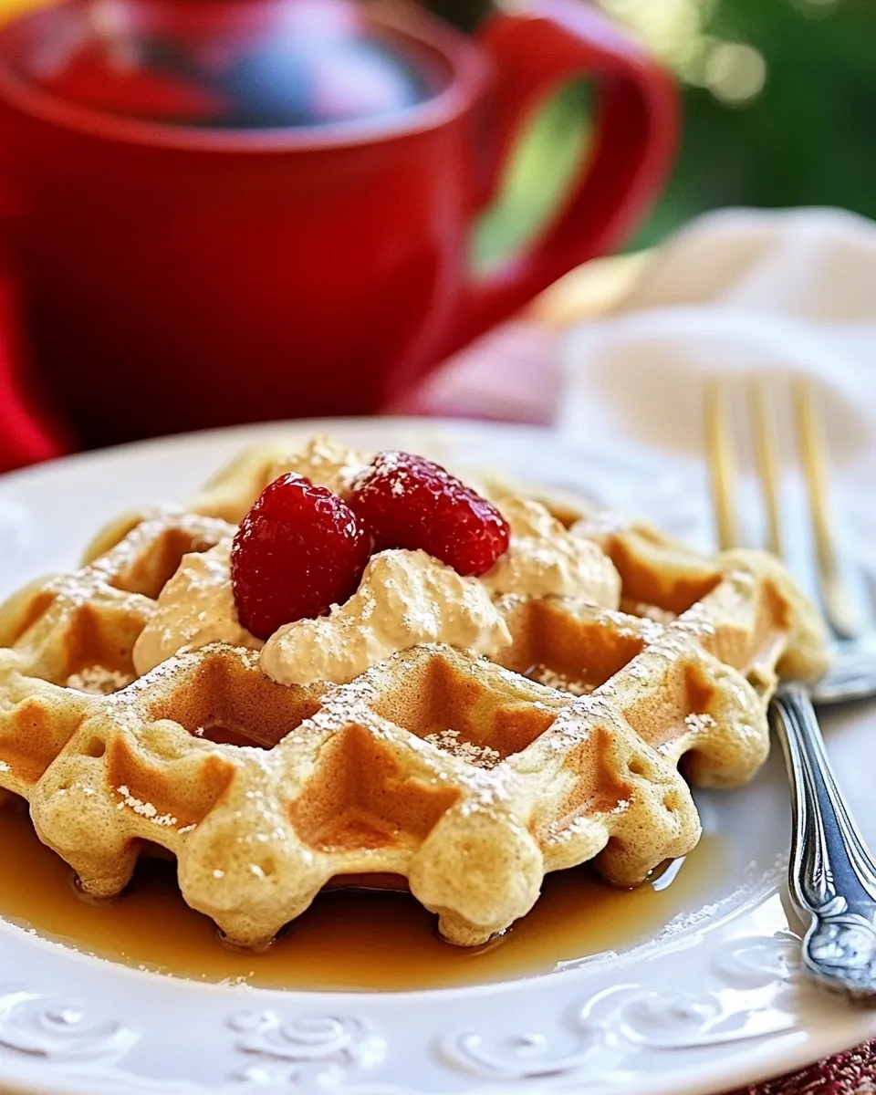 Homemade Low Carb Waffles with Protein Powder and Almond Flour photo