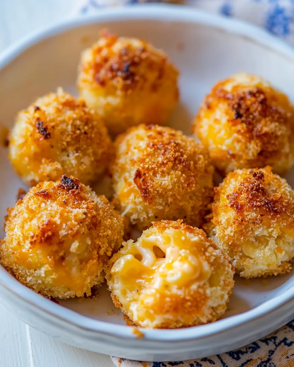 Classic Macaroni and Cheese Baked Cheese Balls image