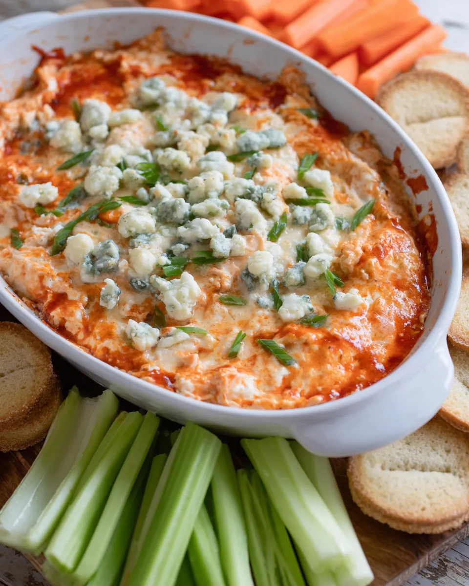 Delicious Macro Friendly Buffalo Chicken Dip dish photo