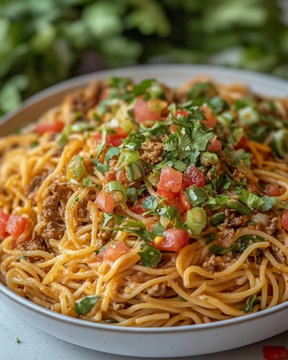 Classic Macro Friendly Taco Spaghetti image