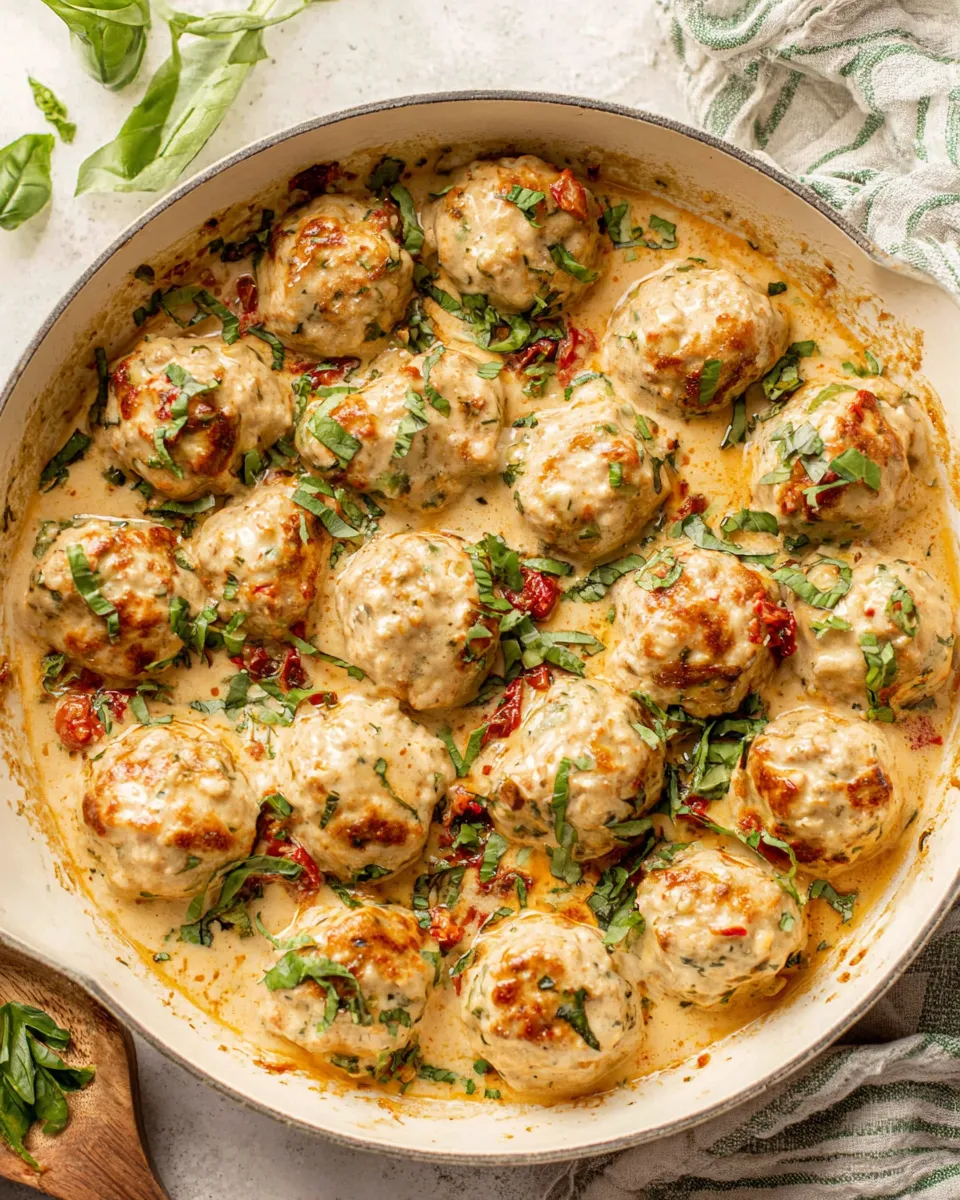 Classic Marry Me Chicken Meatballs dish photo