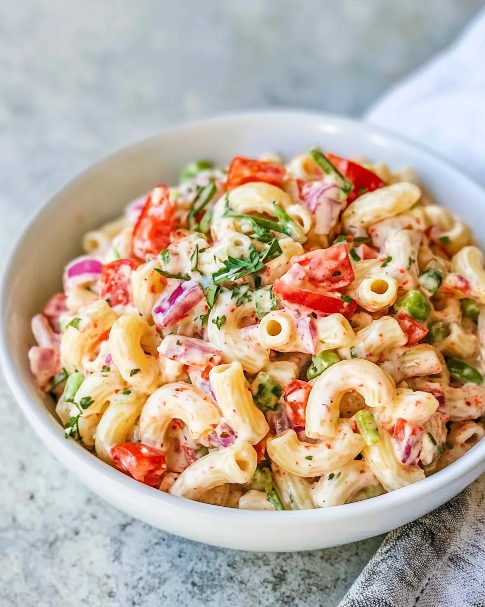 Homemade Mayo-Free Macaroni Salad photo