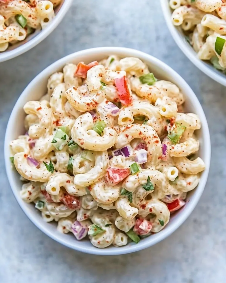 Easy Mayo-Free Macaroni Salad recipe photo