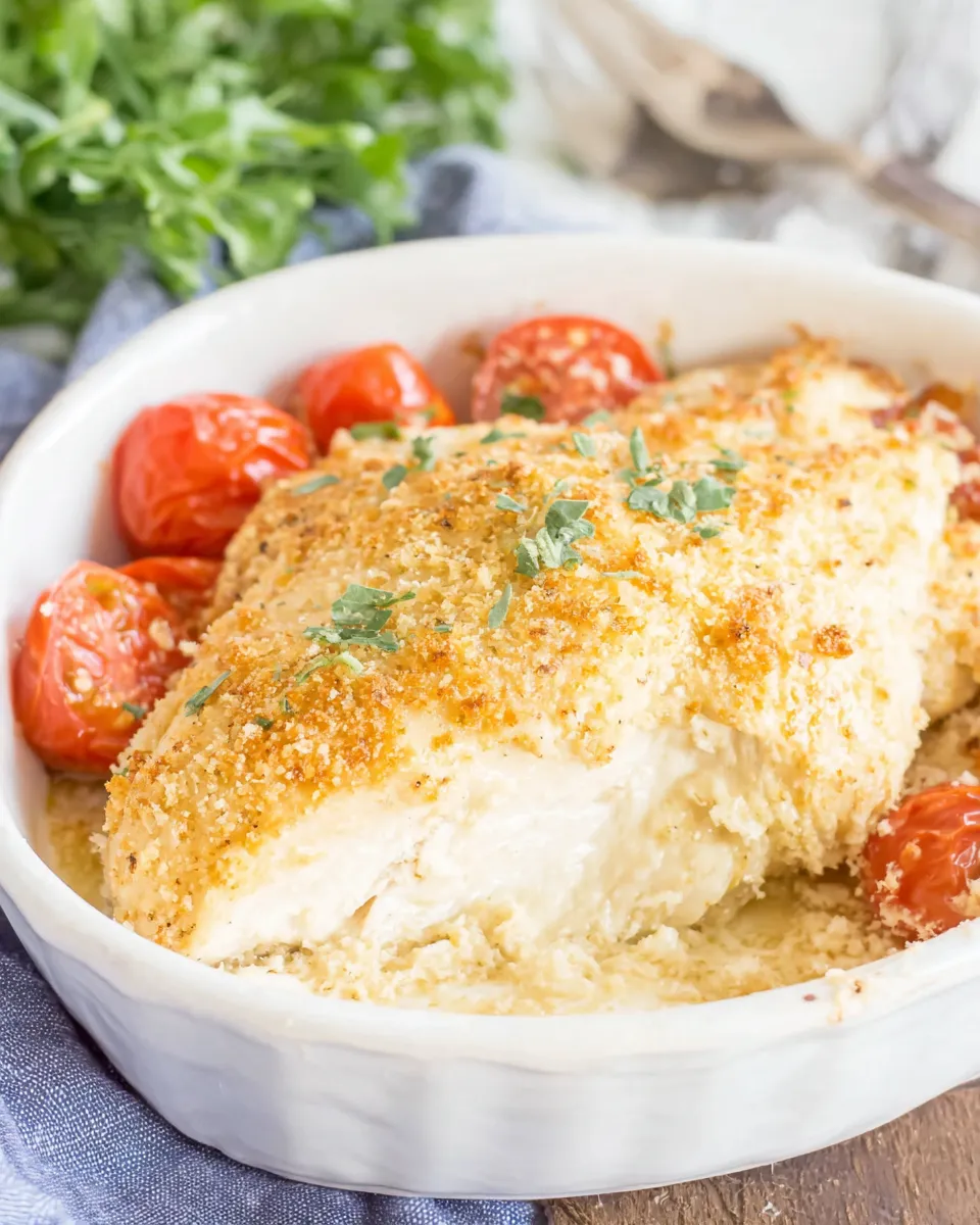 Classic Mayo Parmesan Chicken Bake recipe image