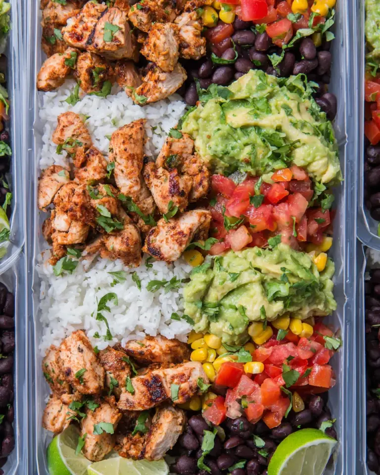 Easy Meal-Prep Chicken Burrito Bowls photo