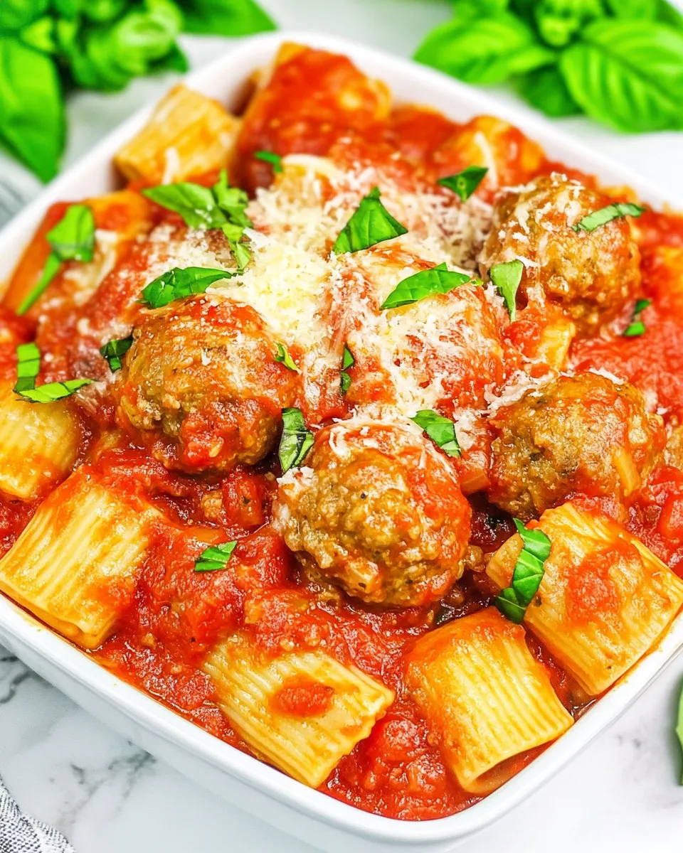 Homemade Meatball Rigatoni photo