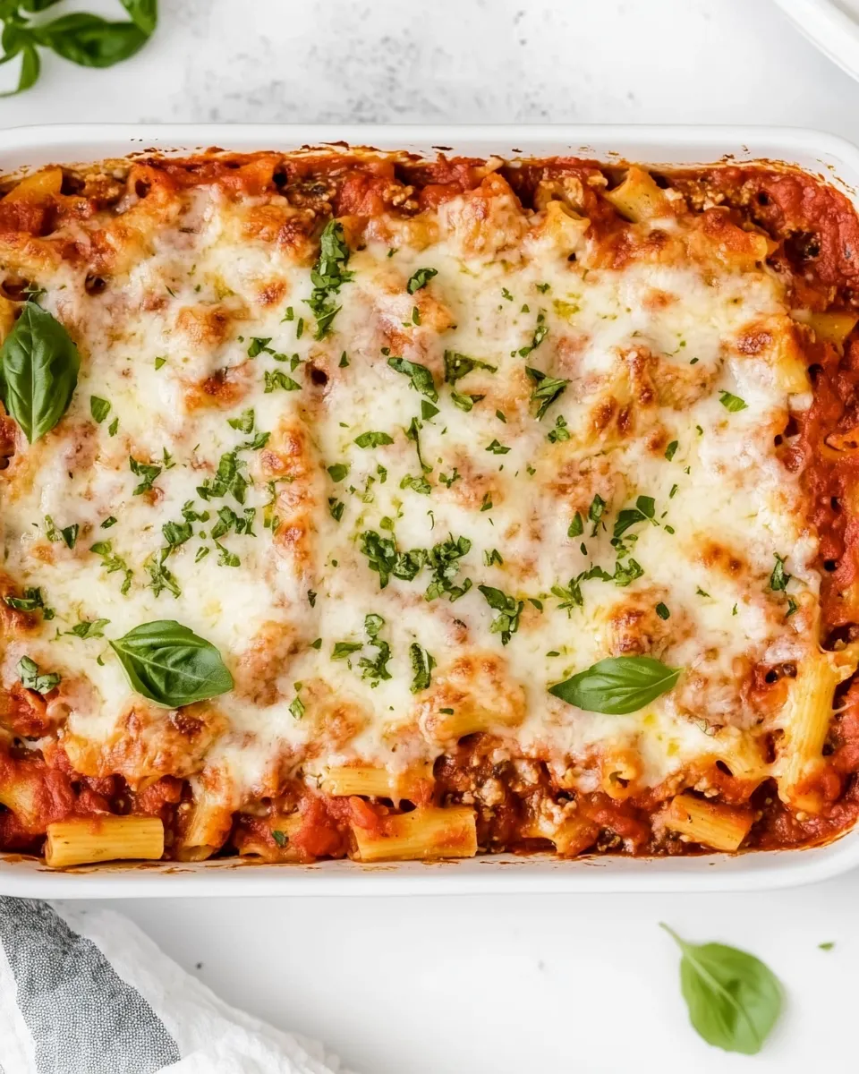 Classic Meatless Baked Ziti image