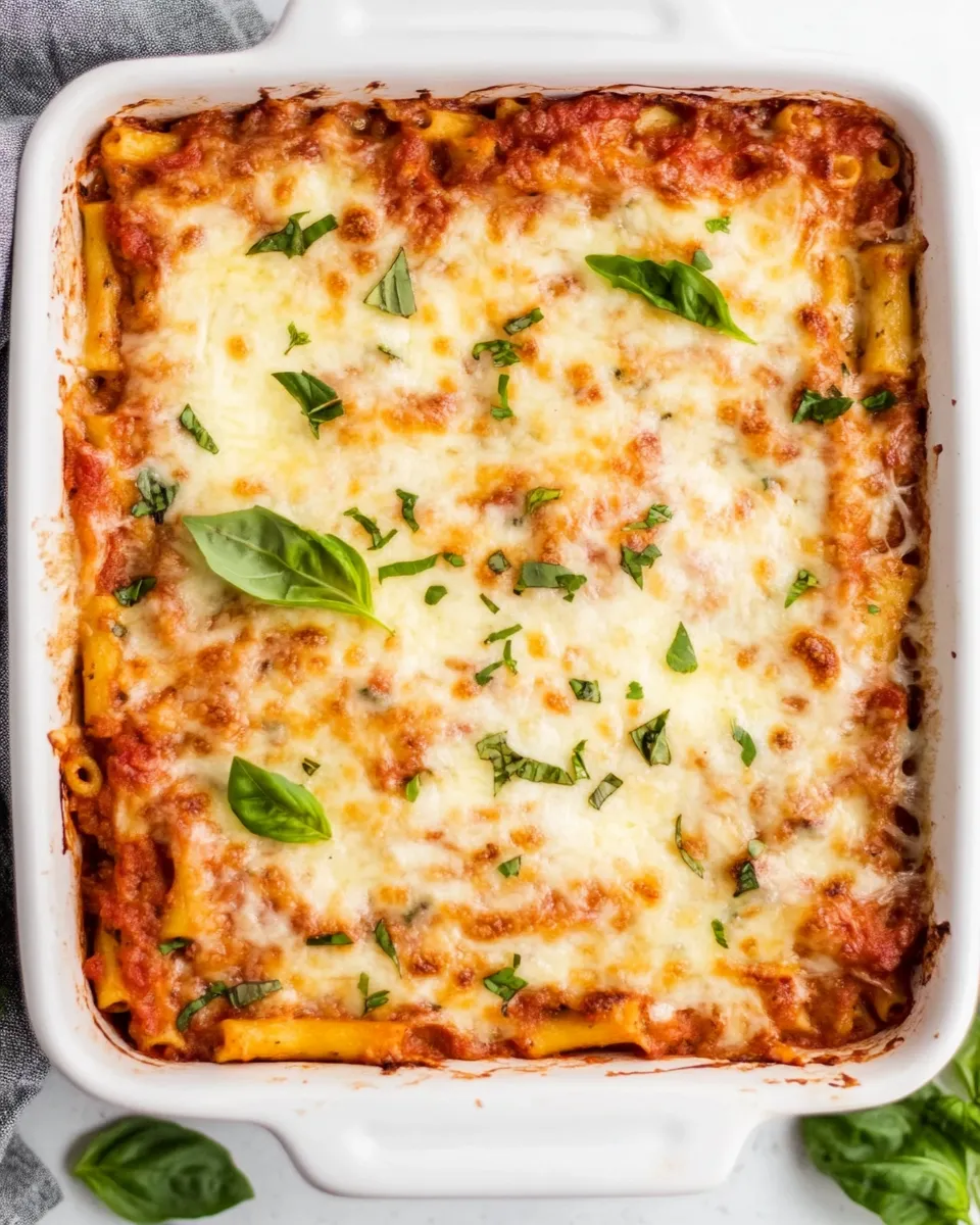 Delicious Meatless Baked Ziti dish photo
