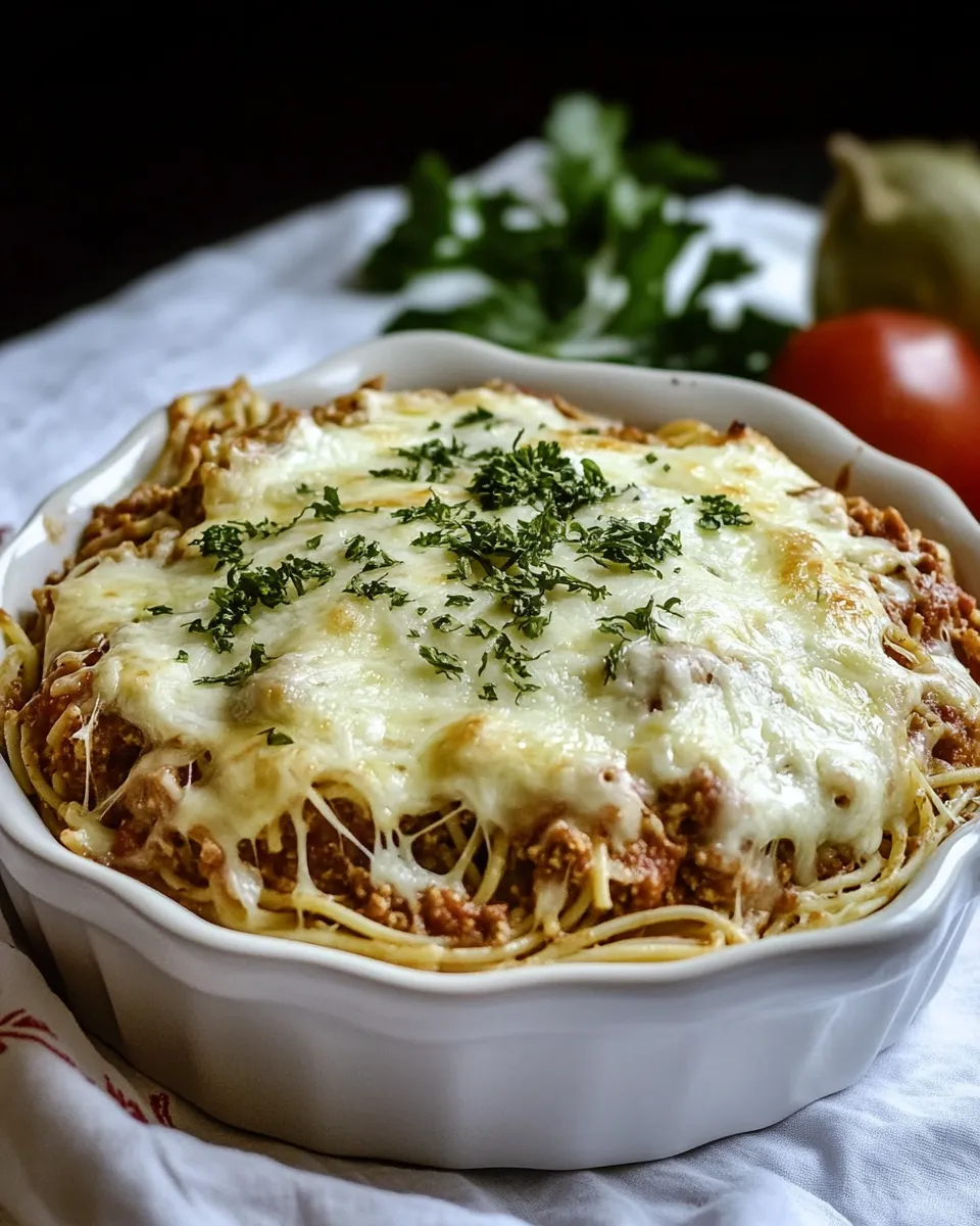 Classic Meatless Spaghetti Pie image