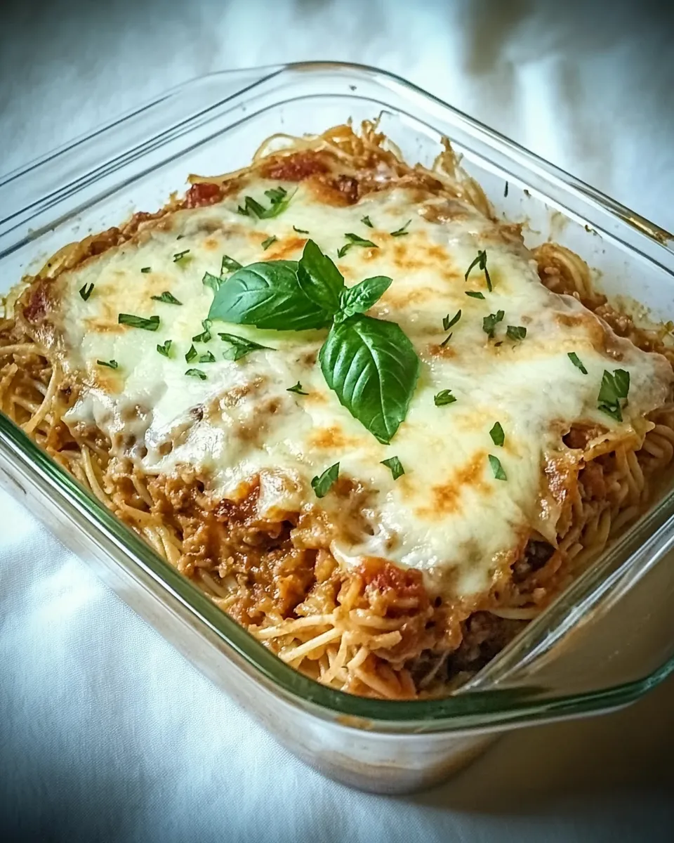 Easy Meatless Spaghetti Pie recipe photo
