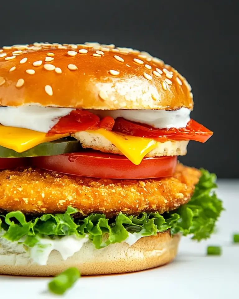 Homemade Meaty Tofu Burger (Whopper Style) photo