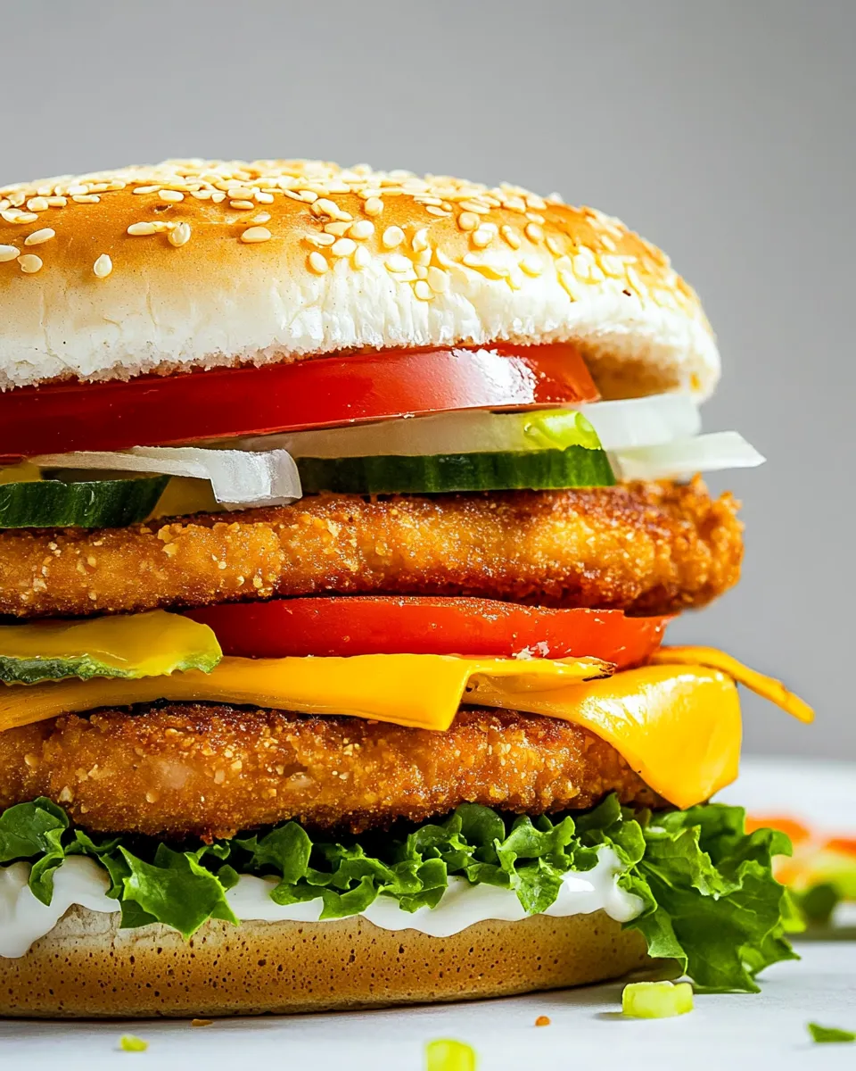Classic Meaty Tofu Burger (Whopper Style) image