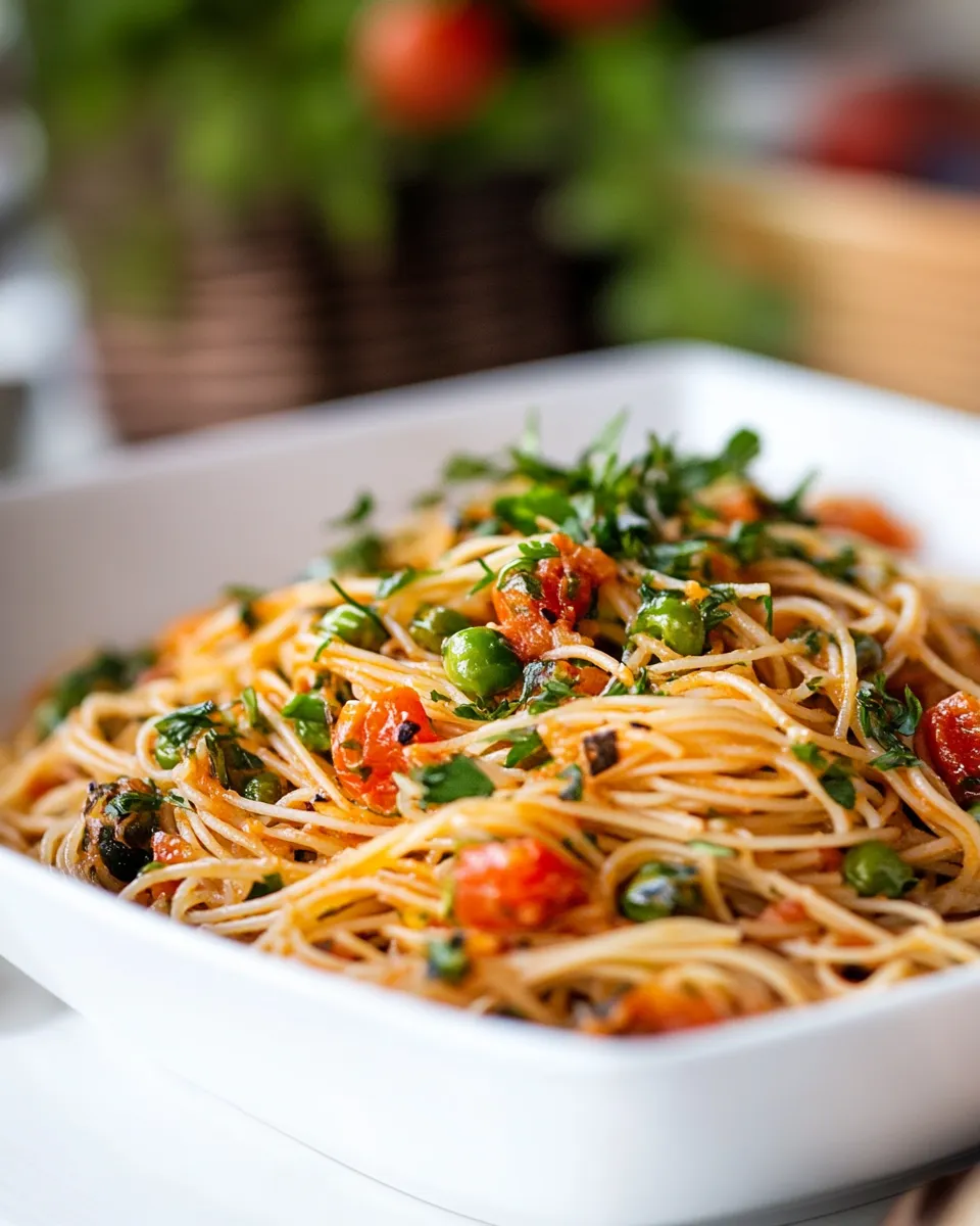 Classic Mediterranean Angel Hair Pasta image
